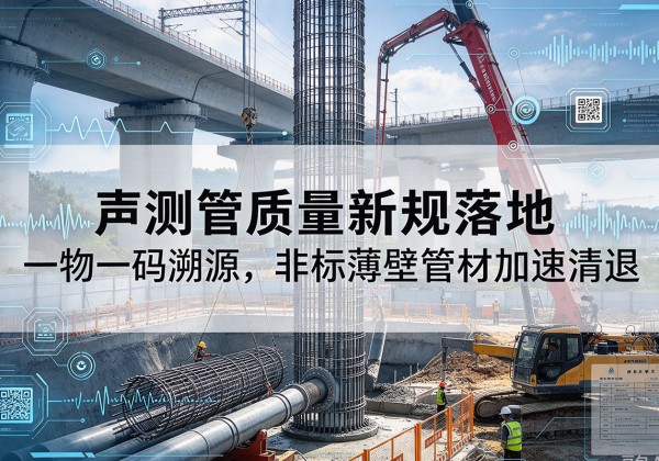 阿拉尔声测管质量新规落地，一物一码溯源，非标薄壁管材加速清退